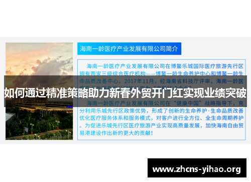 如何通过精准策略助力新春外贸开门红实现业绩突破 如何通过精准策略助力新春外贸开门红实现业绩突破